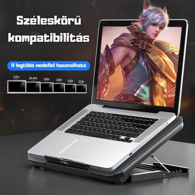 MCHOSE Laptop hűtőpad Q100 Ezüst