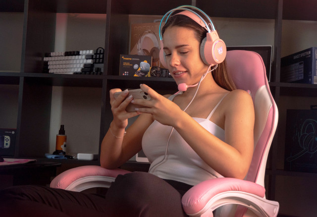 BANDIT Lollipop Gamerszék - Fehér-Pink