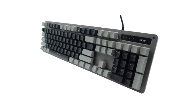 Acer OKW212 Mechanikus Gamer Billentyűzet - Fekete-Szürke - Angol kiosztás!