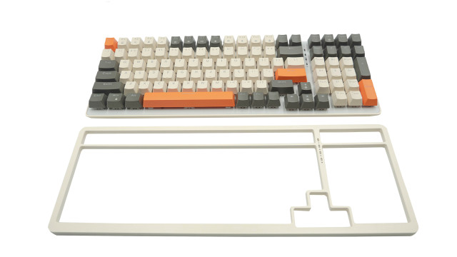 Acer OKW214 Mechanikus Gamer Billentyűzet - Bézs-Narancs-Fekete - Angol kiosztás!