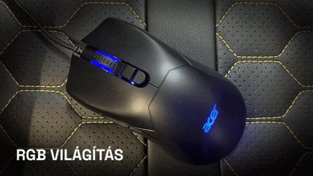 Acer OMW210 Gamer Egér - Fekete
