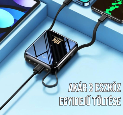 Remax Sucha Series gyorstöltő Powerbank 10000mAh - Fekete