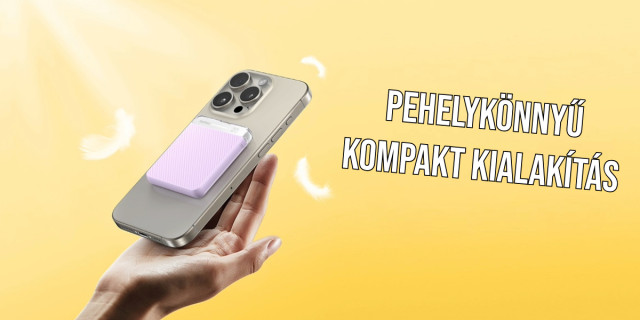 Remax Cube RPP-8 Magsafe Vezeték Nélküli Gyorstöltő Powerbank 5000 mAh