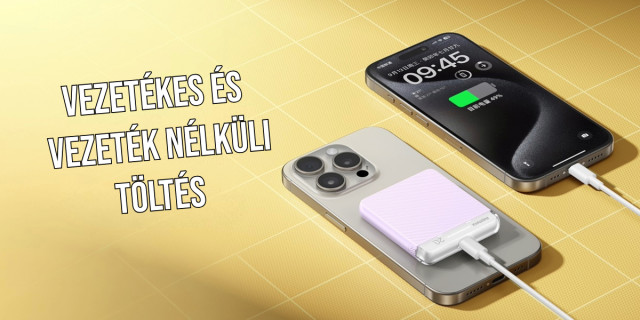 Remax Cube RPP-8 Magsafe Vezeték Nélküli Gyorstöltő Powerbank 5000 mAh