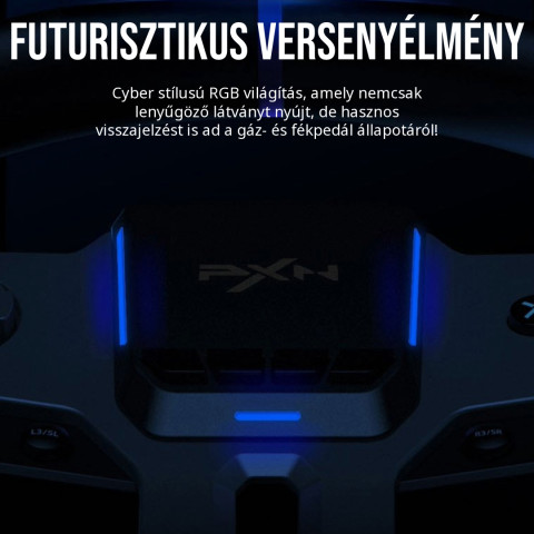 PXN-V9GEN2 Gamer Kormány Szett (PC / PS3 / PS4 / Xbox One / Xbox Series S&X)