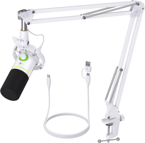 MAONO PD200XS USB Dynamic Streamer Mikrofon RGB + Tartókar Kit
