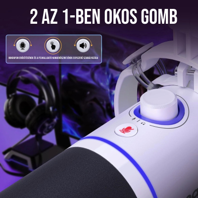 MAONO PD200XS USB Dynamic Streamer Mikrofon RGB + Tartókar Kit
