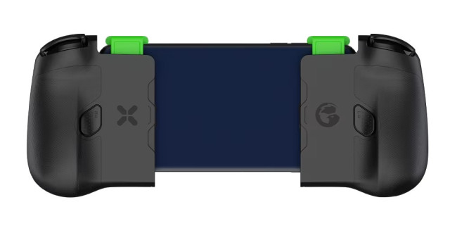 GameSir X4 Aileron Vezeték Nélküli Kontroller Telefontartóval - Fekete-Zöld