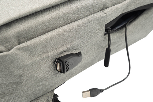 Stride On-the-Go USB Portos Laptop Hátizsák 15,6" - Szürke