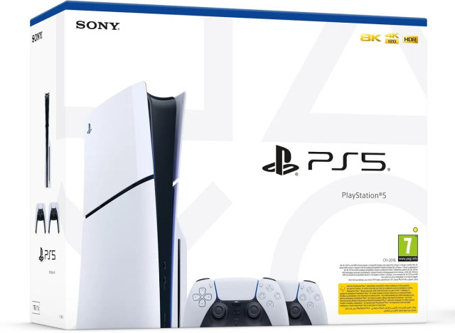 Sony PlayStation 5 Slim + 2 db DualSense Vezeték Nélküli Kontroller csomag (PS5)