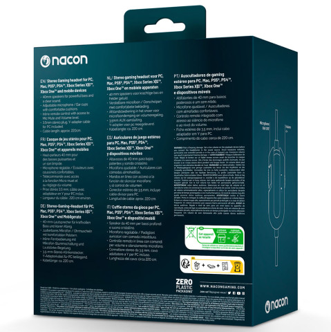 Nacon GH-120 Gamer Headset - Szürke