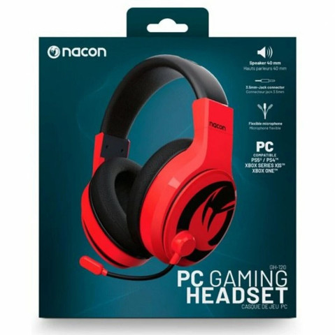 Nacon GH-120 Gamer Headset - Piros