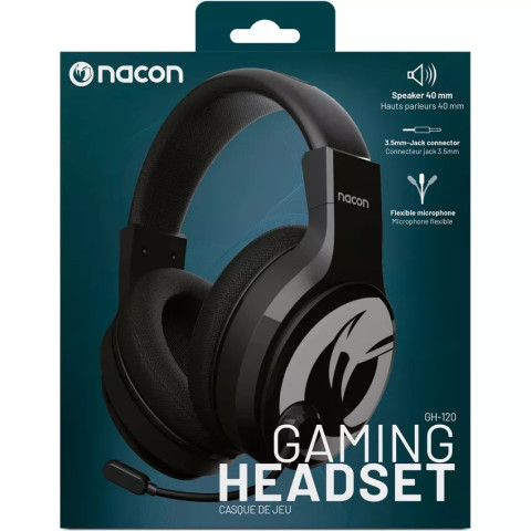 Nacon GH-120 Gamer Headset - Fekete