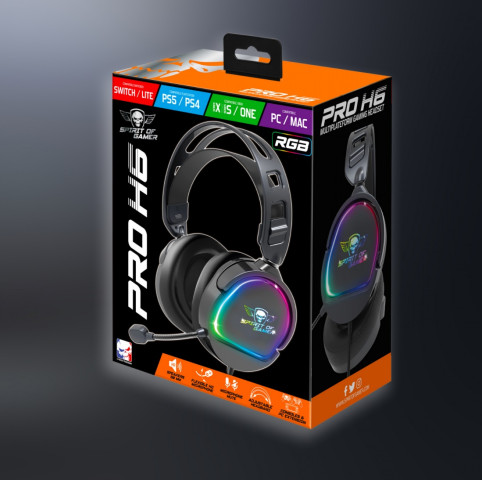 Spirit of Gamer PRO-H6 RGB gamer fejhallgató