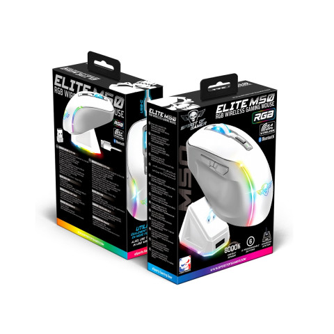 Spirit of Gamer Elite-M50 Vezeték nélküli gamer egér - Fehér