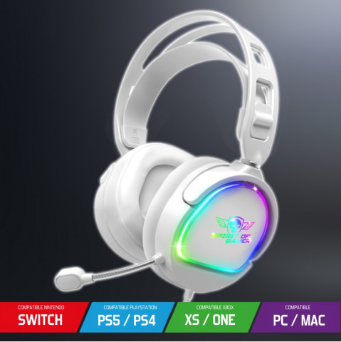 Spirit of Gamer PRO-H6 RGB gamer fejhallgató
