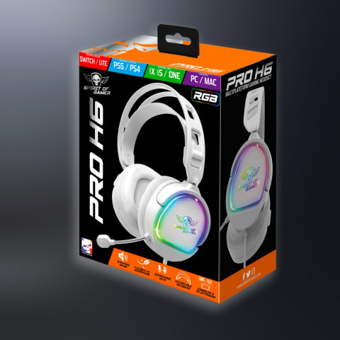 Spirit of Gamer PRO-H6 RGB gamer fejhallgató
