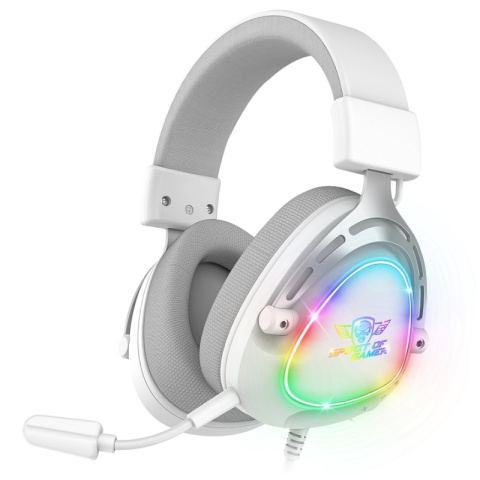 Spirit of Gamer ELITE-H40 RGB gamer fejhallgató - Fehér