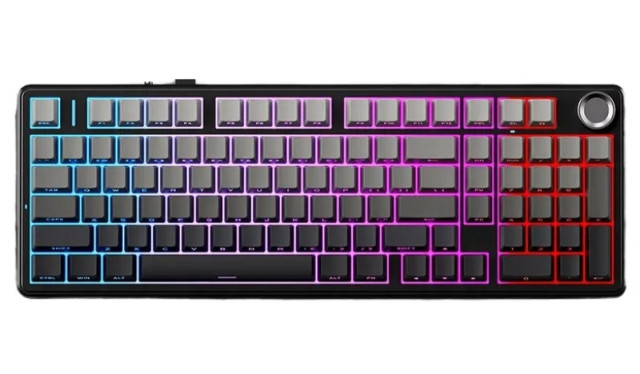 AULA F99 PRO Vezeték Nélküli Mechanikus Gamer Billentyűzet - Fekete