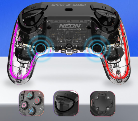 Spirit of Gamer Wireless Bluetooth RGB kontroller - Neon