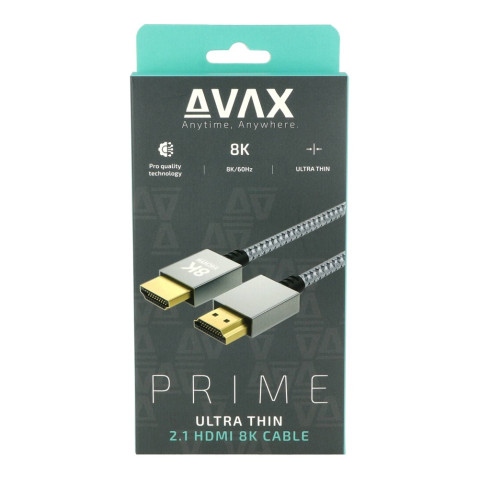 AVAX AV900 PRIME HDMI 2.1 kábel, 8K/60Hz Ultra vékony 2m