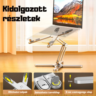 MCHOSE Laptop állvány N86 Ezüst