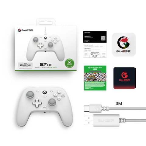GameSir G7 HE Vezetékes Xbox & PC Kontroller - Fehér