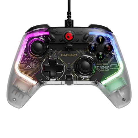 GameSir T4 Kaleid Vezetékes Kontroller - Átlátszó