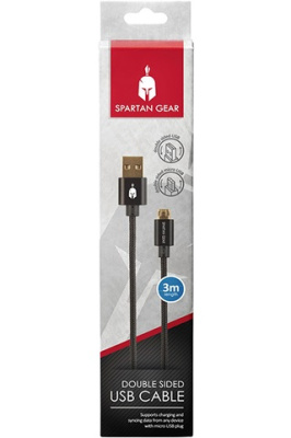 Spartan Gear - USB Kábel (microUSB->USB-A)