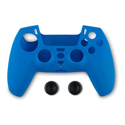 Spartan Gear - Playstation 5 Kontroller Szilikon Védőborítás + Thumb Grips - Kék