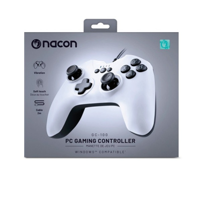 Nacon GC-100 Vezetékes Kontroller PC - Fehér