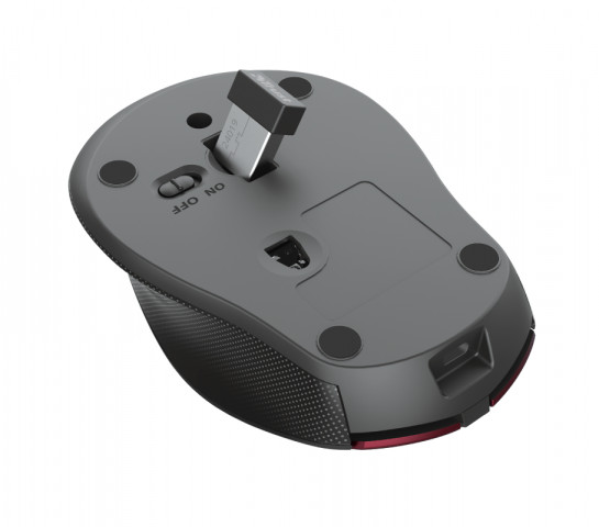 Trust Zaya Rechargeable Wireless Mouse - Piros