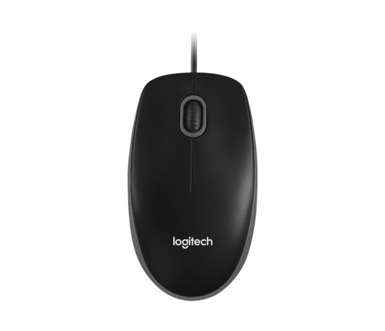 Logitech B100 Optical USB Mouse - Fekete