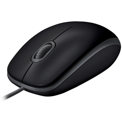 Logitech B110 Optical Silent USB Mouse - Fekete