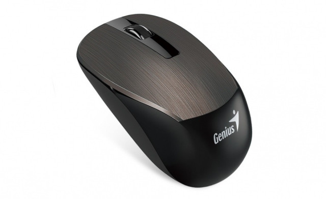 Genius Egér - NX-7015 Vezeték nélküli, USB, 3 gomb, 1600 DPI, BlueEye, Chocolate