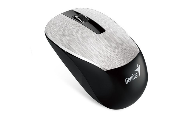 Genius Egér - NX-7015 Vezeték nélküli, USB, 3 gomb, 1600 DPI, BlueEye, Silver