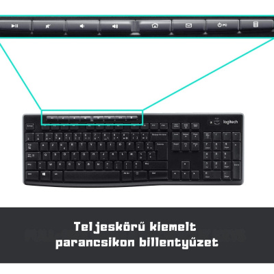 Logitech MK270 Wireless Billentyűzet HU + Optikai egér
