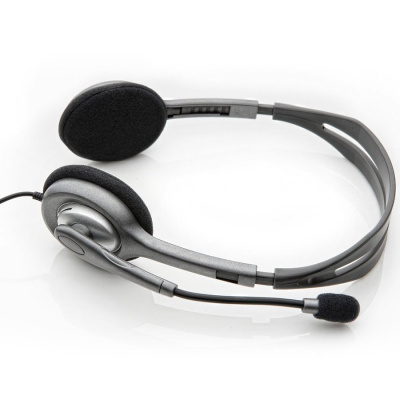 Logitech H110 Mikrofonos headset - fekete