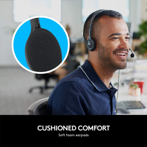 Logitech H111 Mikrofonos headset - fekete