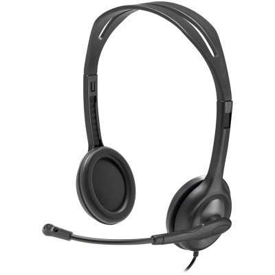 Logitech H111 Mikrofonos headset - fekete