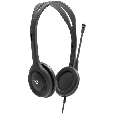 Logitech H111 Mikrofonos headset - fekete