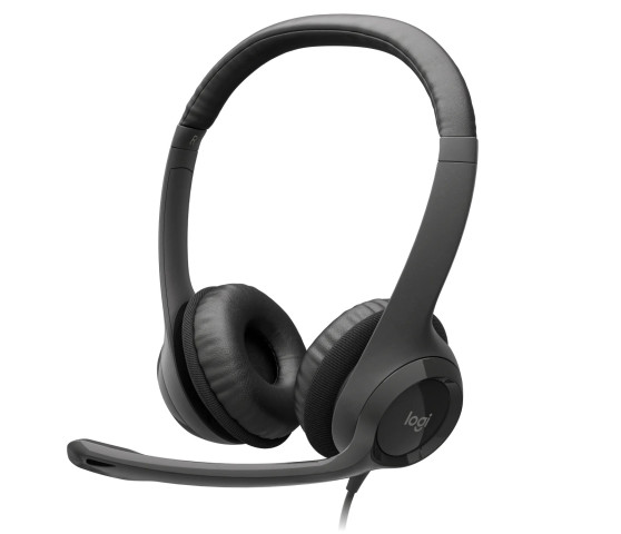 Logitech H390 Mikrofonos USB headset - fekete