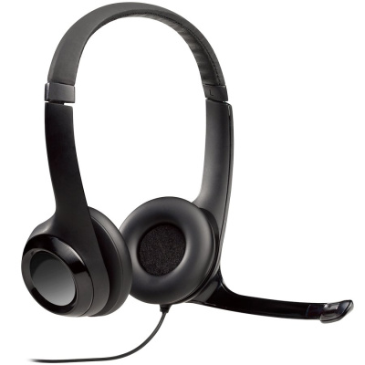 Logitech H390 Mikrofonos USB headset - fekete