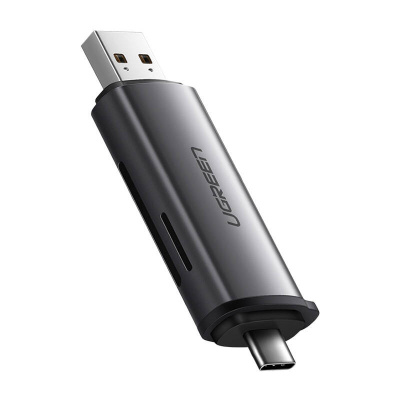 Ugreen USB + USB-C adapter, SD + microSD kártyaolvasó