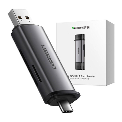 Ugreen USB + USB-C adapter, SD + microSD kártyaolvasó
