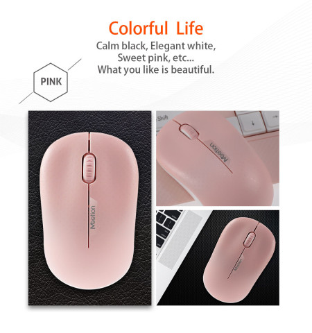 Meetion MT-R545P wireless egér pink