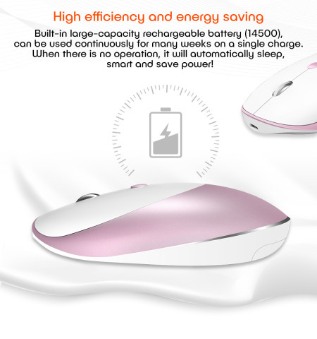 Meetion MT-R600 Rechargeable Wireless Mouse - Silver