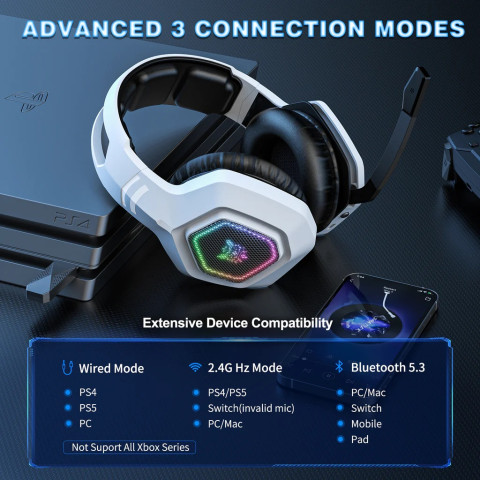 Onikuma B100 Tri-Mode Vezeték Nélküli Gamer Headset