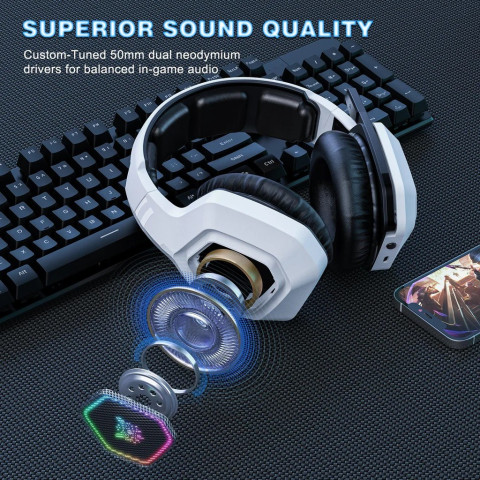 Onikuma B100 Tri-Mode Vezeték Nélküli Gamer Headset