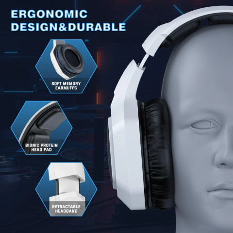 Onikuma B100 Tri-Mode Vezeték Nélküli Gamer Headset